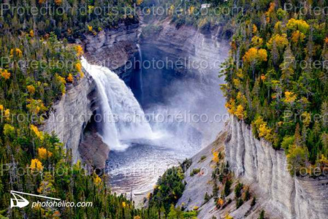 THE FAMOUS VAURÉAL FALLS ON ANTICOSTI ISLAND